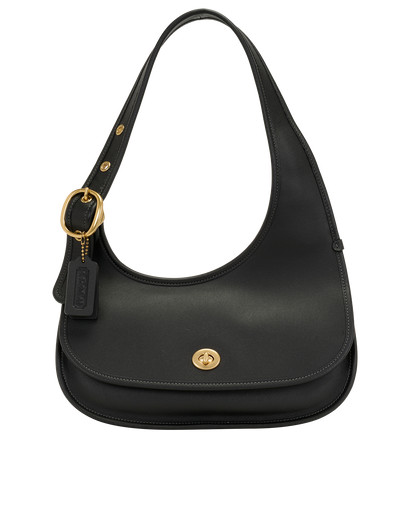 Cashin Carry Crescent Bag, &pound;250, Handbags, Black, Leather, Front view
